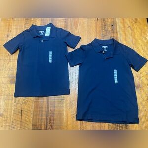 NWT OshKosh B’gosh Navy School Uniform Polos Size 8 (set of 2)